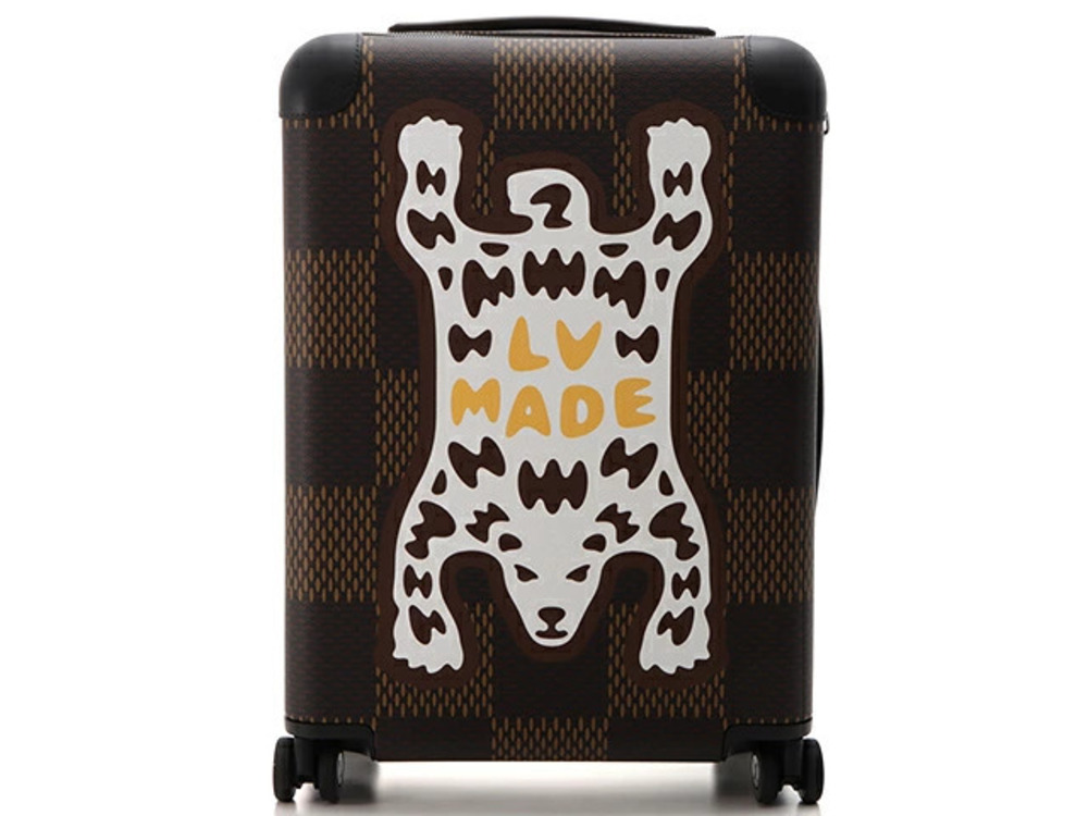 LOUIS VUITTON Horizon Damier Ebene Brown Giant Bear